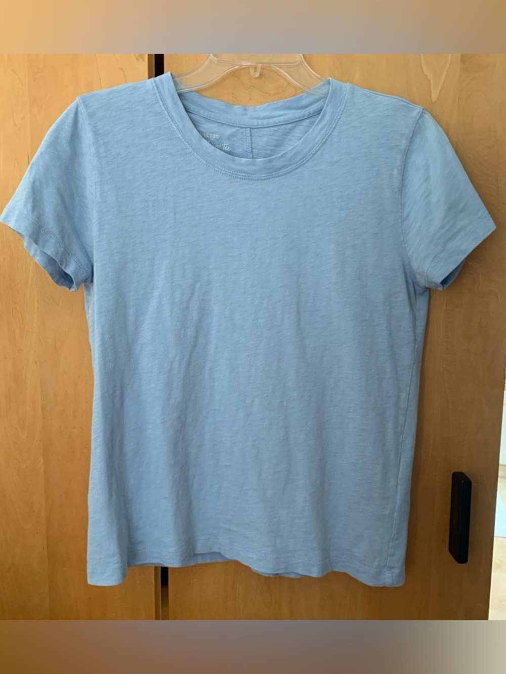 J. Crew Girlfriend Tee- blue -XS